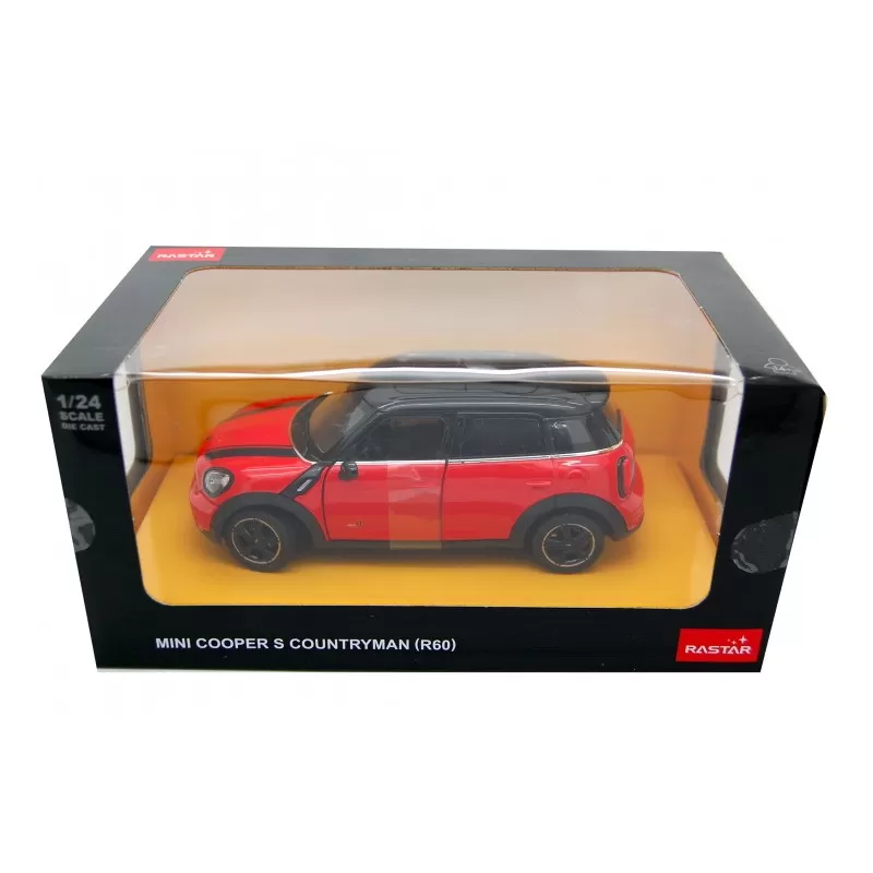 Masinuta metalica minicooper rosu scara 1 la 24, varsta de la 3 ani la +15 ani [2]