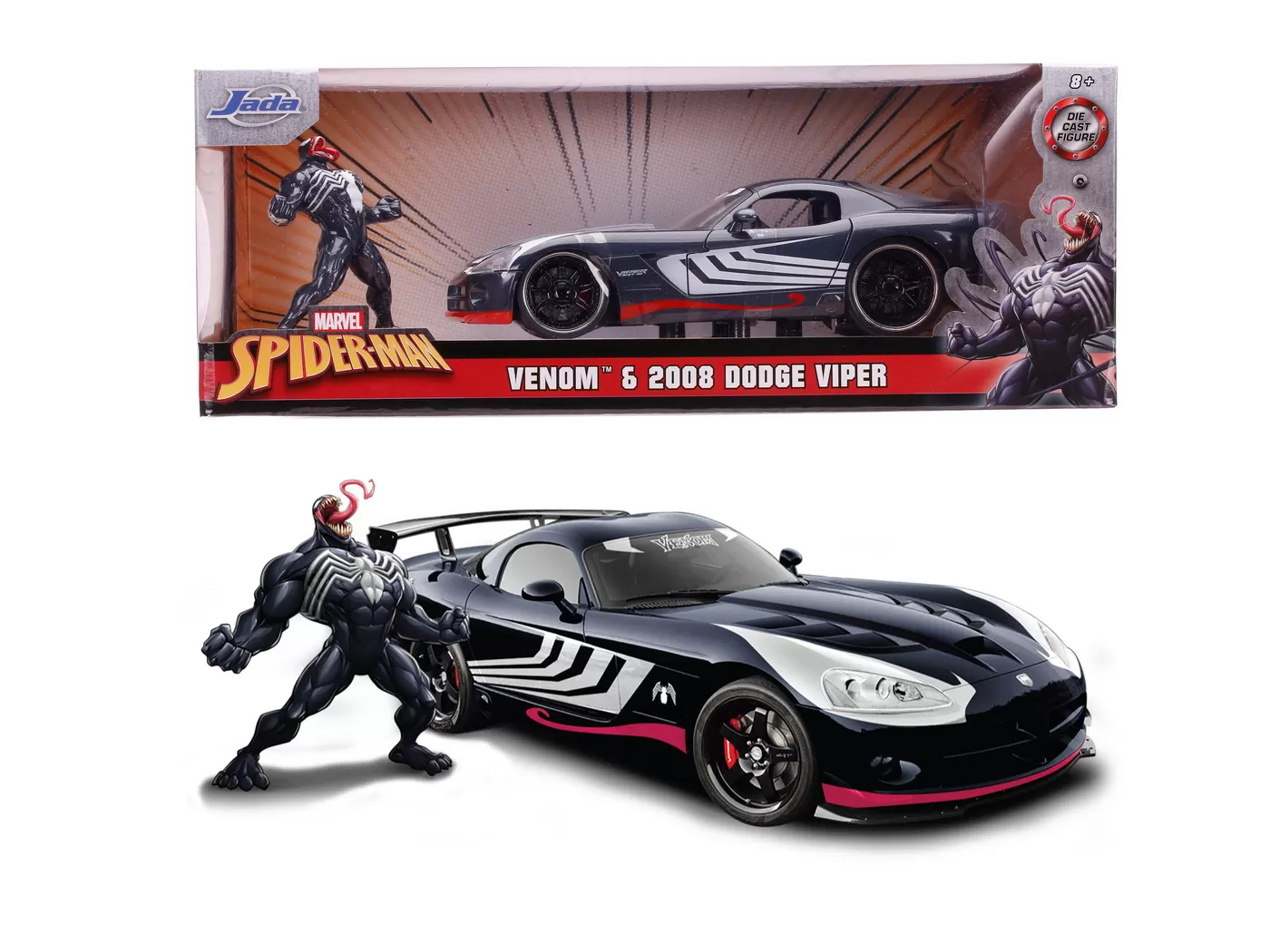 Masinuta metalica venom 2008 dodge viper scara 1 la 24 [1]