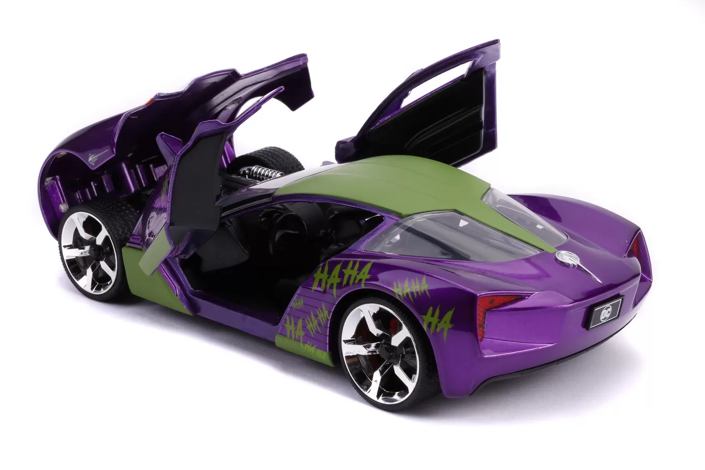 Masinute metalica chevy corvette stingray 2009 si figurina joker scara 1:24 [8]