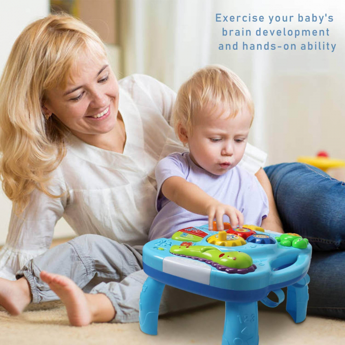 Masuta bebe, masa multifunctionala pentru bebelusi cu activitati. [9]