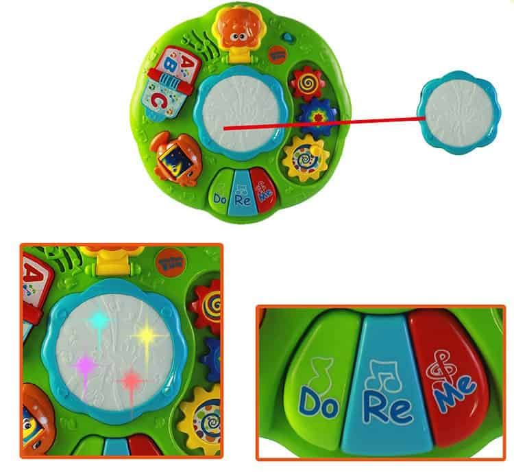 Masuta bebe, masa multifunctionala pentru bebelusi cu activitati. [5]