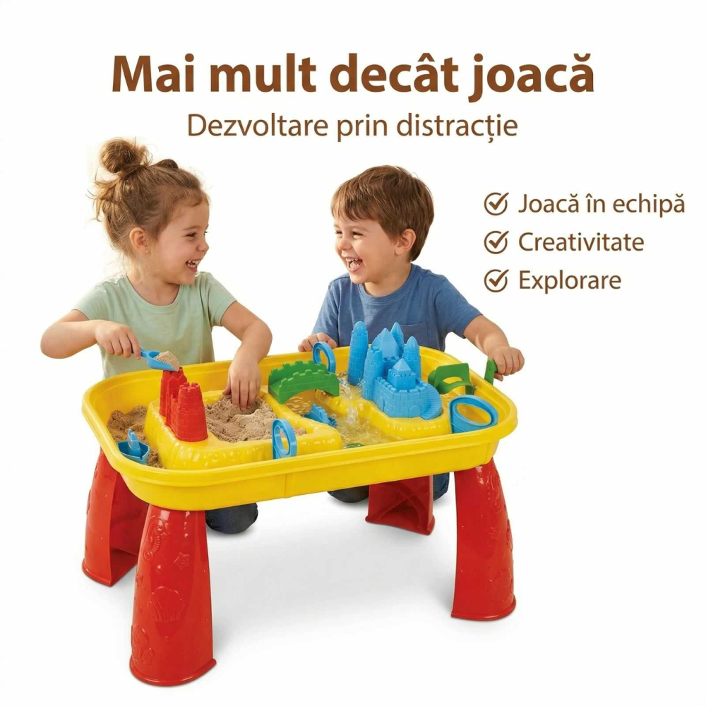 Masuta activitati apa si nisip copii 3+ ani | set cu accesorii exterior [6]