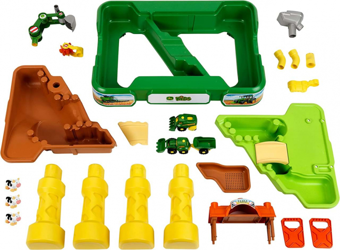 Masuta de joaca cu apa si nisip 2 in 1 - Ferma John Deere [15]