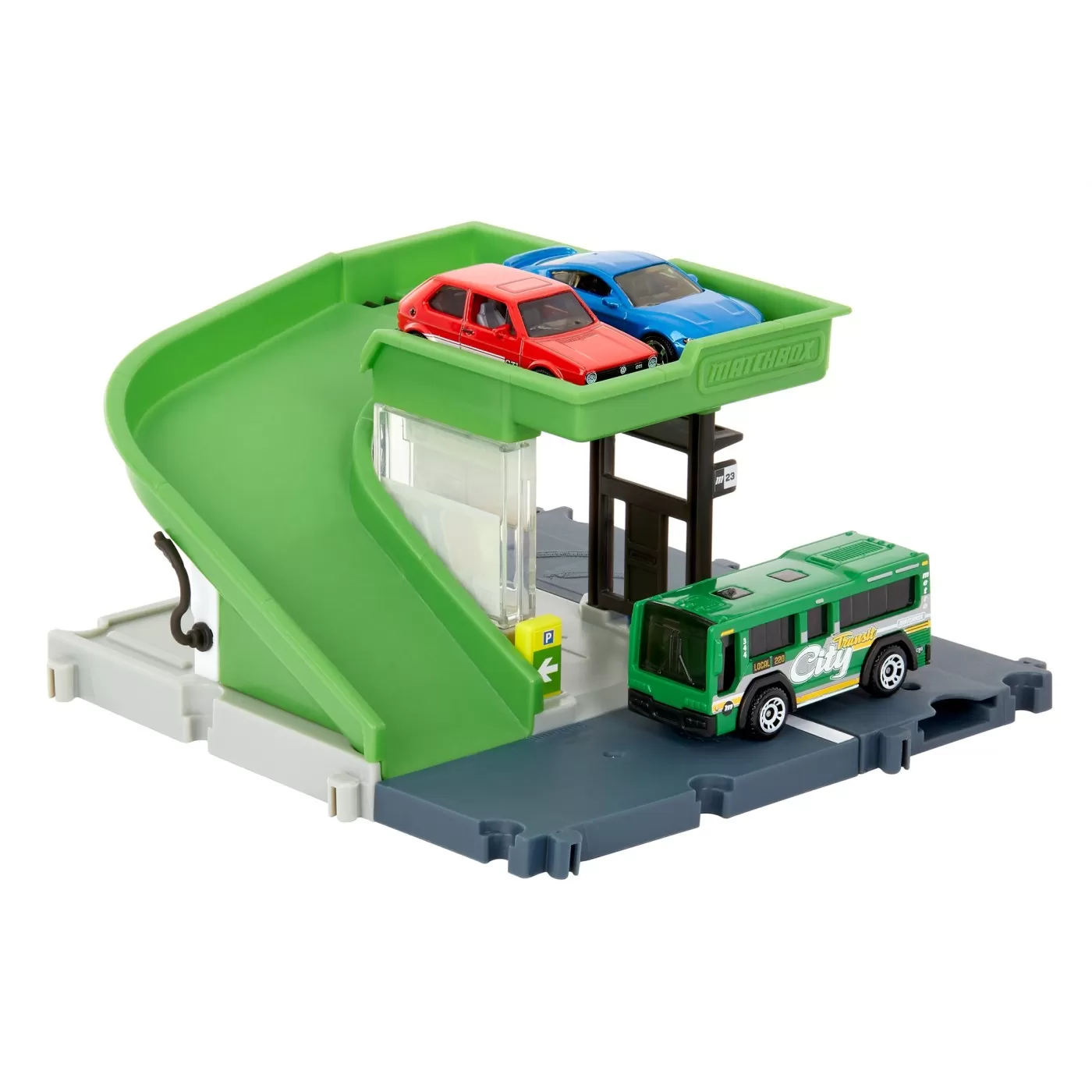 Matchbox set action drivers statia de autobuz, varsta de la 3 ani la 7 ani [5]