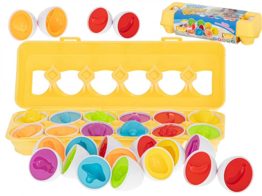 Joc Asocieri Matching Eggs - Potriveste oua cu Fructe si Legume - Micostore.ro [1]