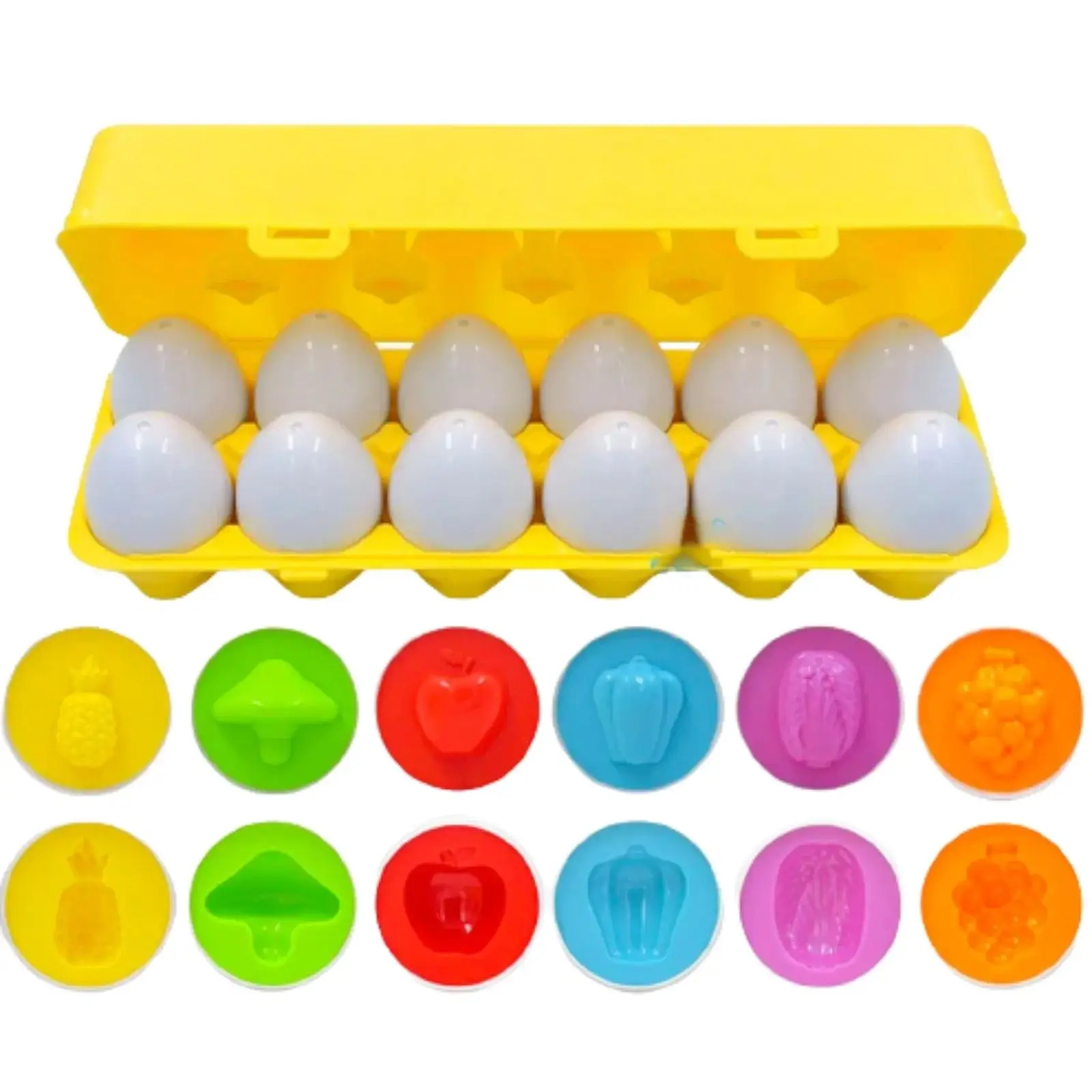 Joc Asocieri Matching Eggs - Potriveste oua cu Fructe si Legume - Micostore.ro [2]
