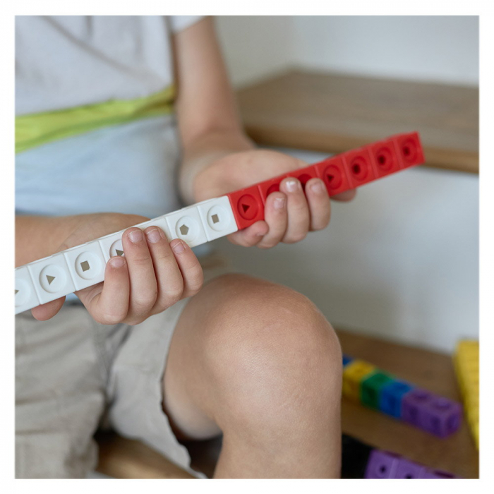 Math Cubes, cuburi interconectabile, set 125 piese, 3-9 ani [3]