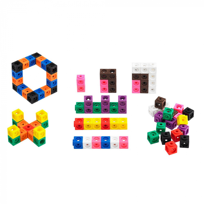 Math Cubes, cuburi interconectabile, set 125 piese, 3-9 ani [5]