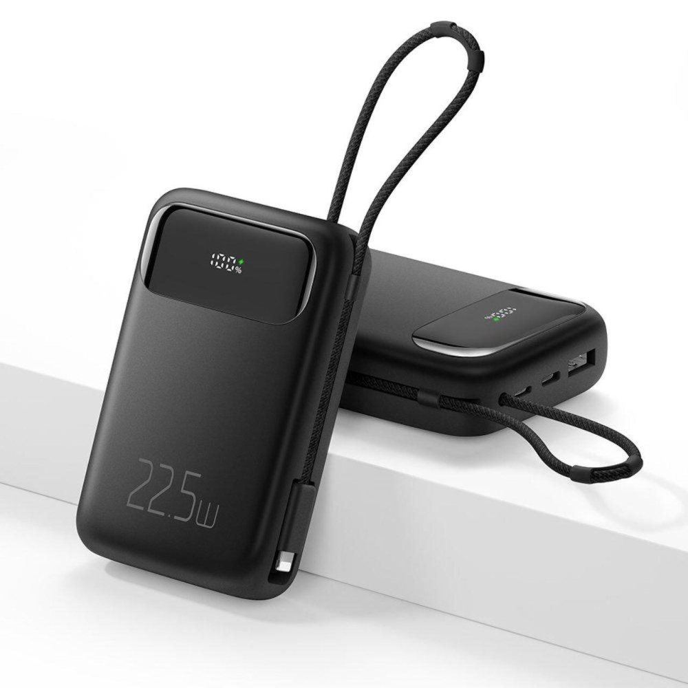 Mcdodo Acumulator Extern Digial Display 10000mAh, 22.5W, cablu Lightning inclus, Negru  [3]