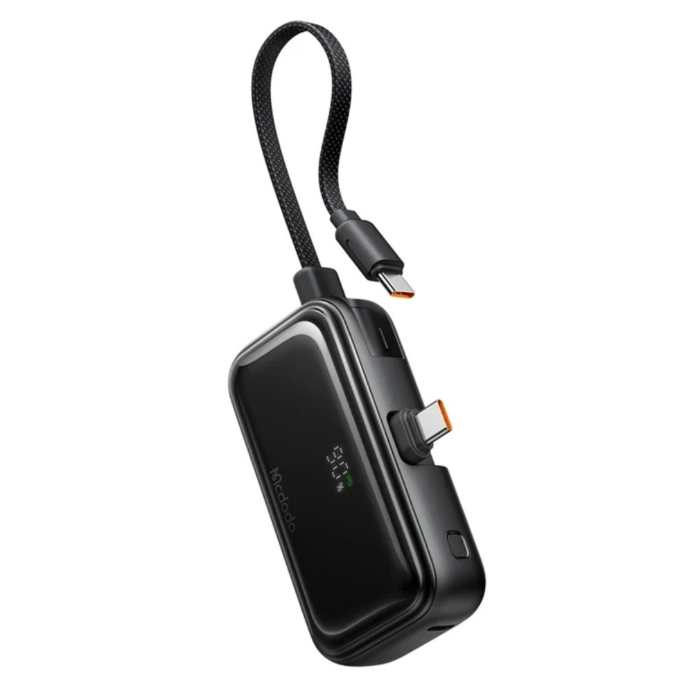 Mcdodo Acumulator Extern FreeKit Series 5000mAh, 22.5W, cablu si conector USB-C incorporate, Negru [8]