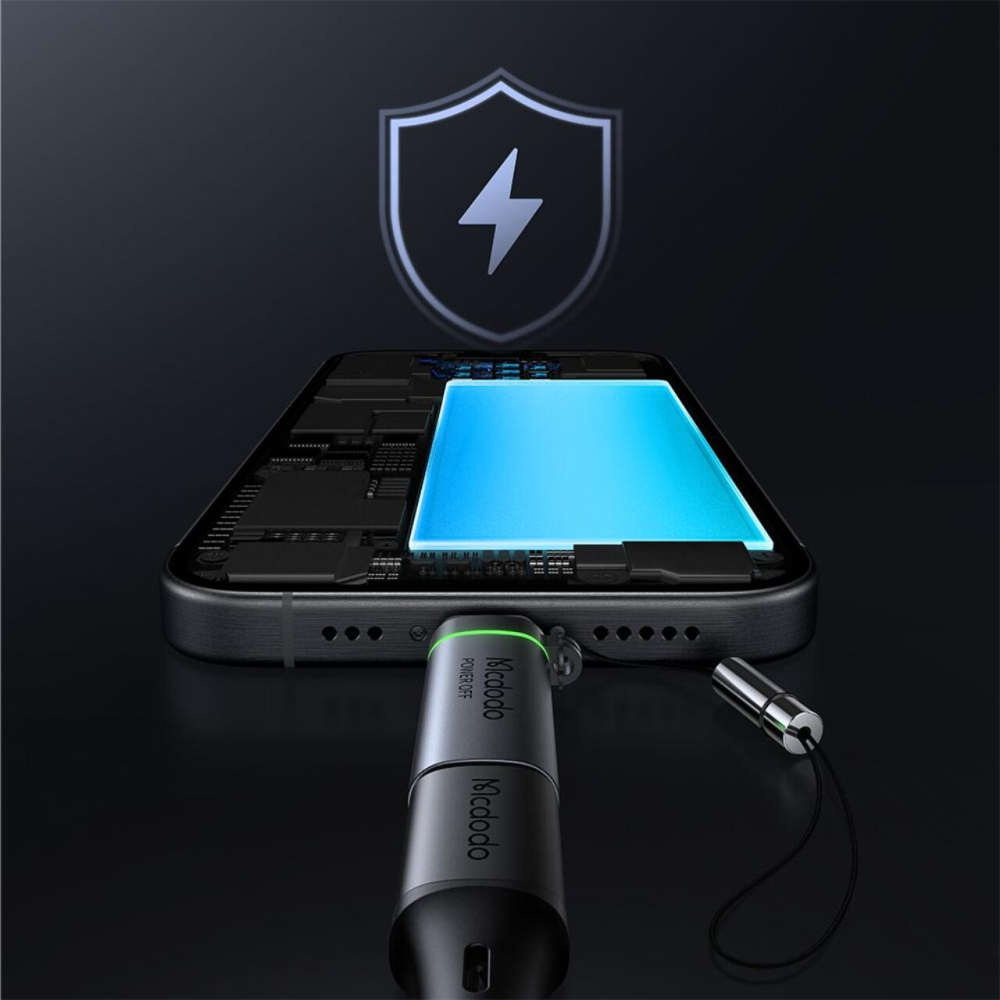 Mcdodo Adaptor Type-C la Type-C PD 100W Auto Power Off , 5A, 480Mbps, incarcare si sincronizare date, cu snur, Negru [8]