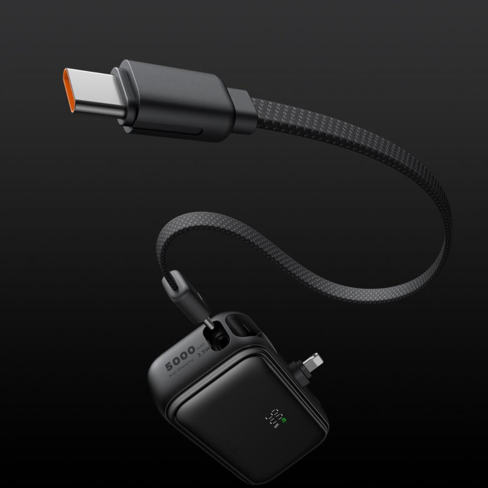 Mcdodo Baterie Externa FreeKit Series 5000mAh, 22.5W, cablu și Connector Lightning Negru [9]