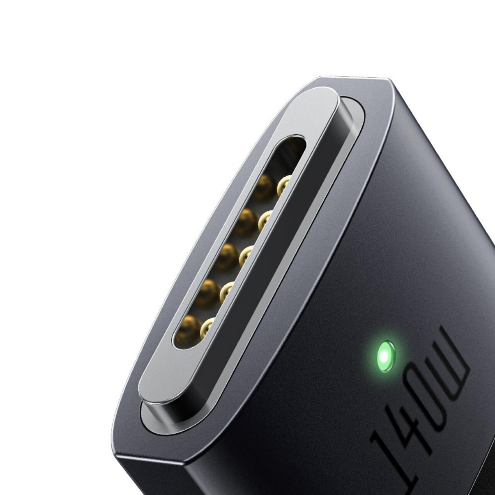 Mcdodo Cablu pentru MacBook Pro 16 inch (2021/2023), MacBook Air (2022), MacBook Pro 14 inch (2021/2023) Type-C la MagSafe 3, Fast Charger 140W, Indicator LED, 2m, Negru [2]