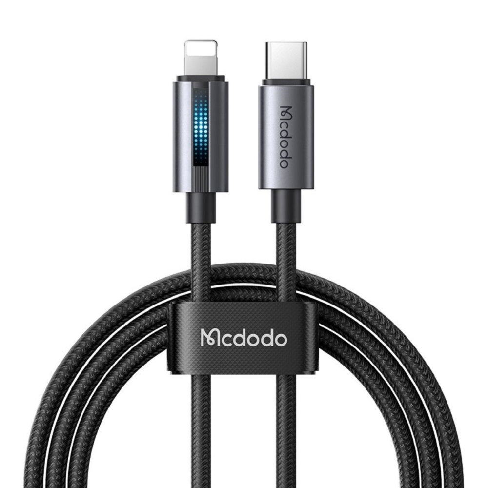 Mcdodo Cablu Type-C la Lightning 36W, Fast Charging, 3A, 1.2m, Negru [12]