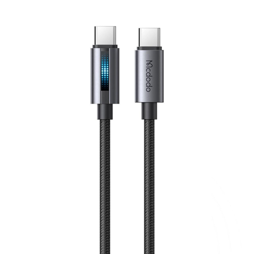 Mcdodo Cablu Type-C la Type-C 100W, Fast Charging, 5A LED, 1.2m, Negru [2]