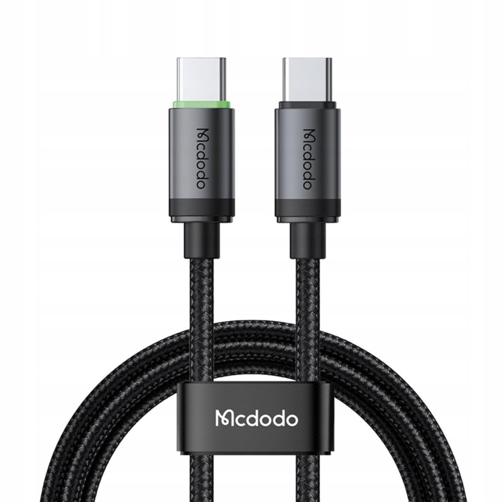 Mcdodo Cablu Type-C la Type-C PD60W Fast Charging, Aliaj de aluminiu, 1m, Negru [7]
