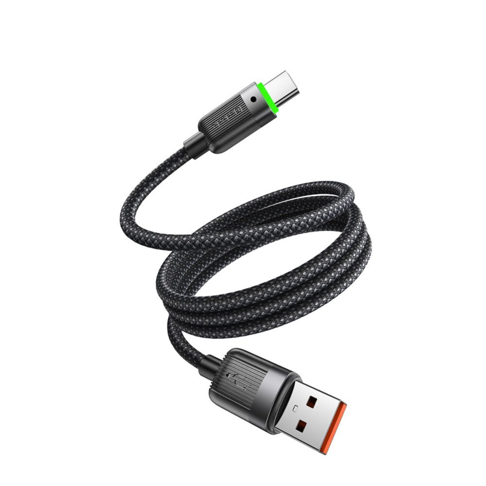 Mcdodo Cablu USB-A la Type-C Fast Charging 6A, Self-Winding Series 1.2m, Negru [8]