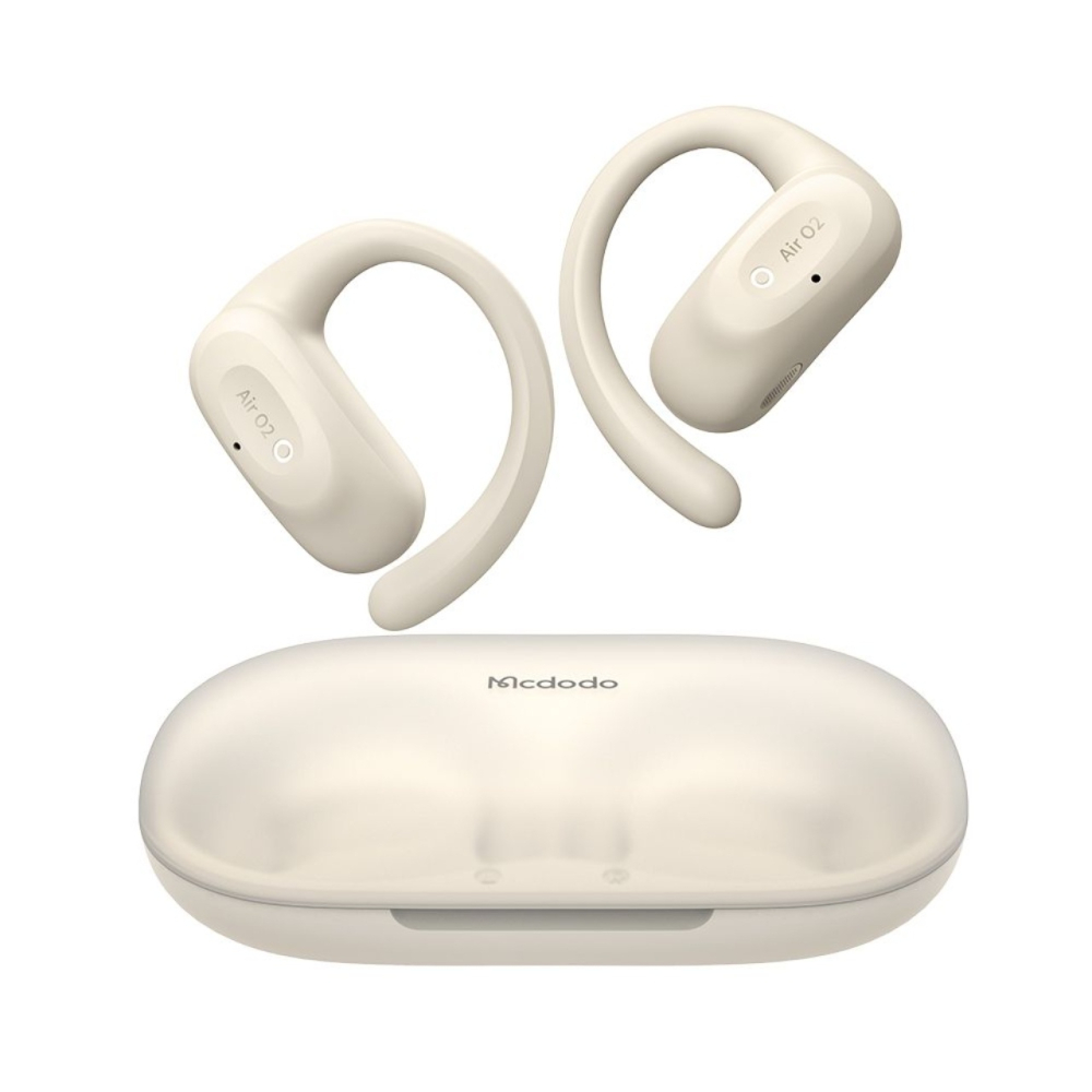 Mcdodo Casti Bluetooth Wireless Open-Ear OWS Air O2 Series, Design ergonomic, Bej [6]