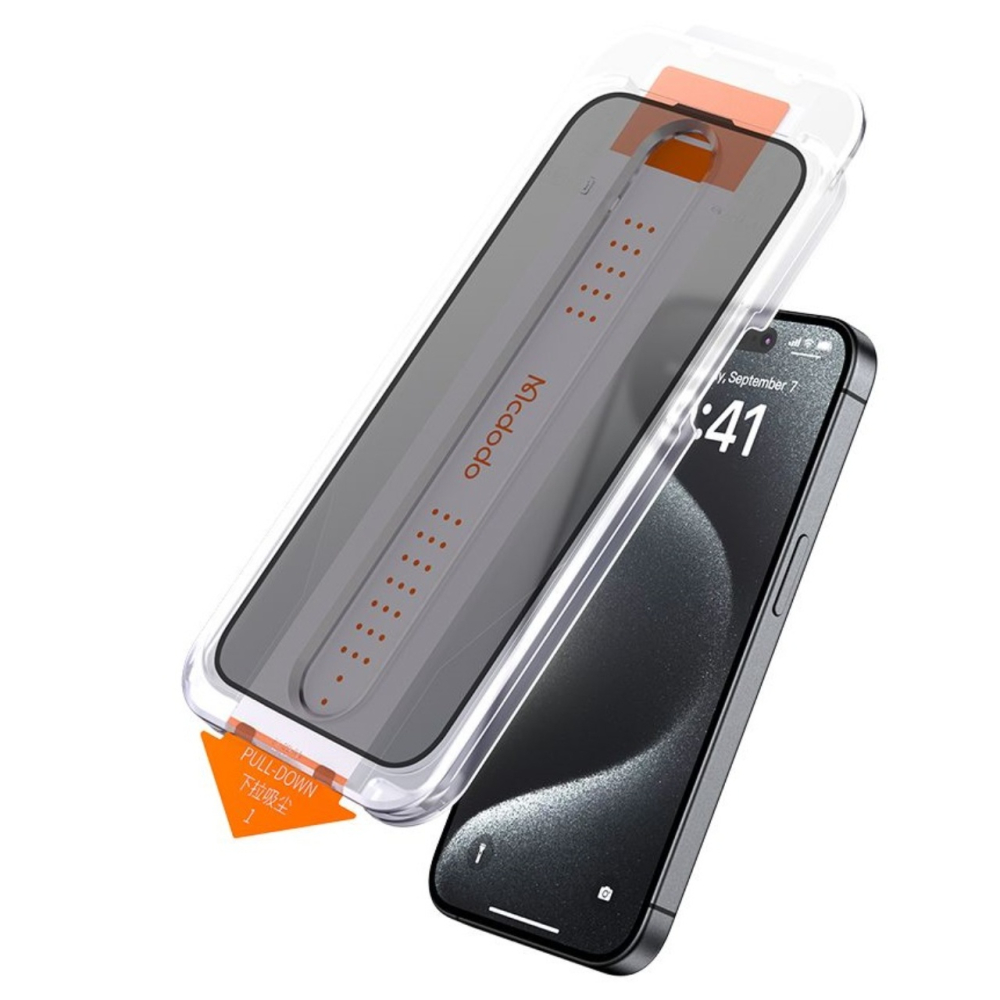Mcdodo Folie Sticla Privacy iPhone 16 Plus cu Kit de instalare Easy Auto-Align [9]