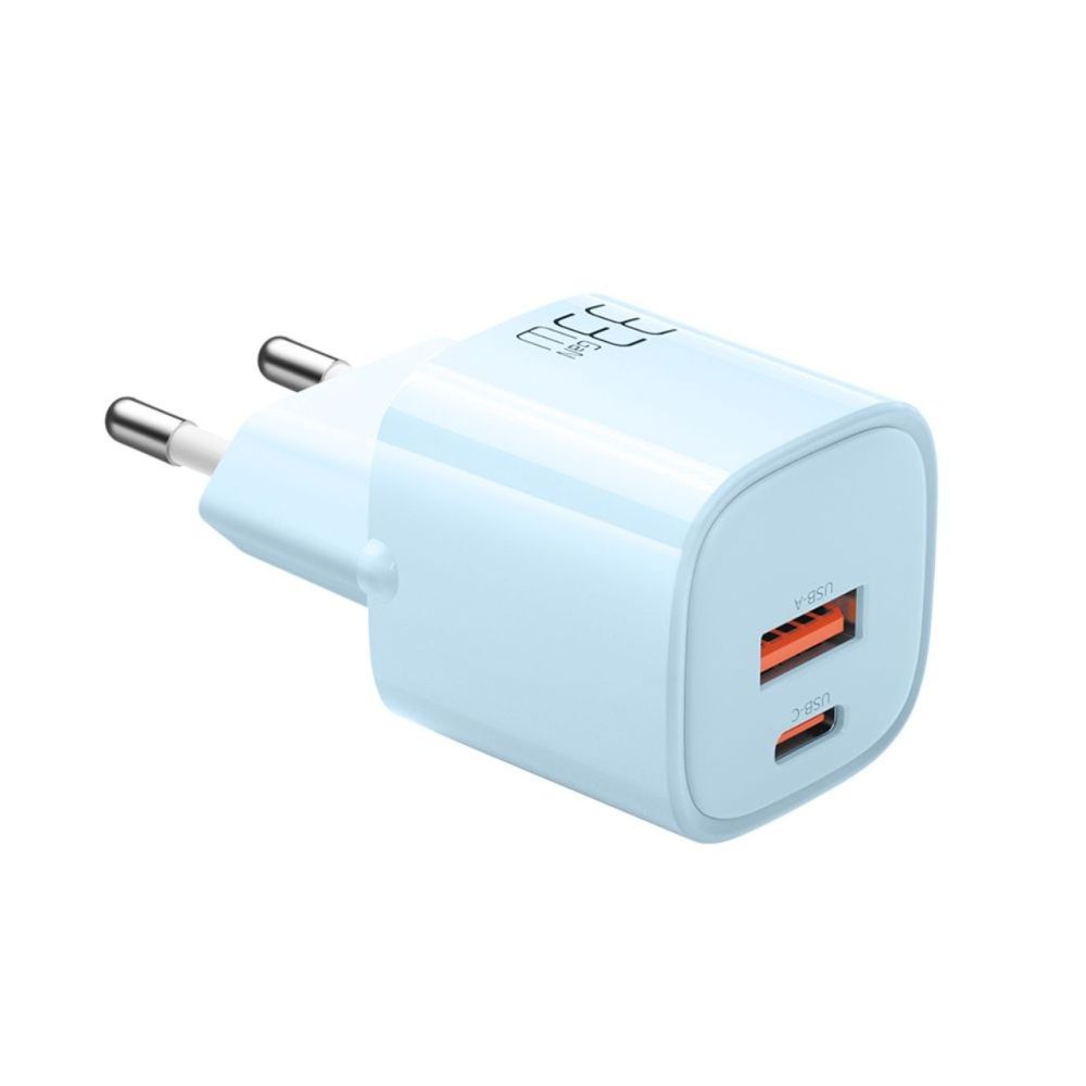 Mcdodo Incarcator Retea Dual Port USB-A si Type-C Nano Series GaN Fast Charging PD, 33W, Albastru [5]