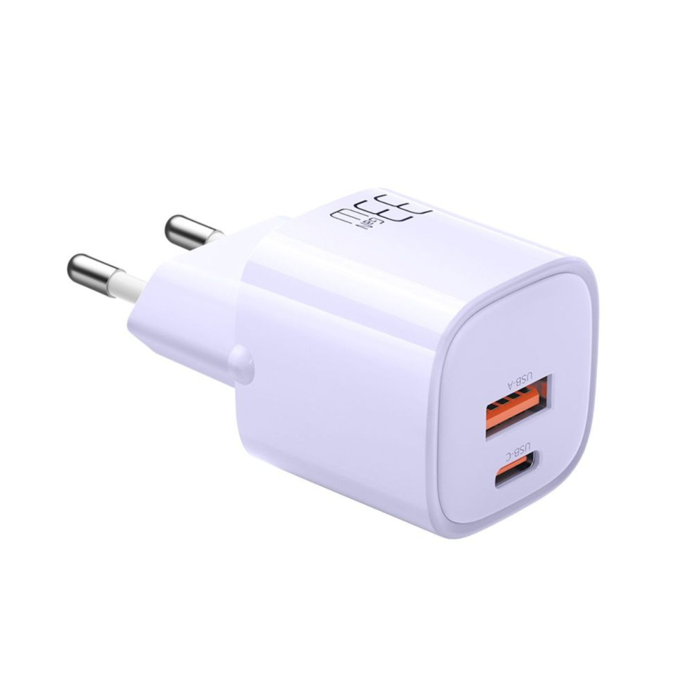 Mcdodo Incarcator Retea Dual Port USB-A si Type-C Nano Series GaN Fast Charging PD, 33W, Mov [5]