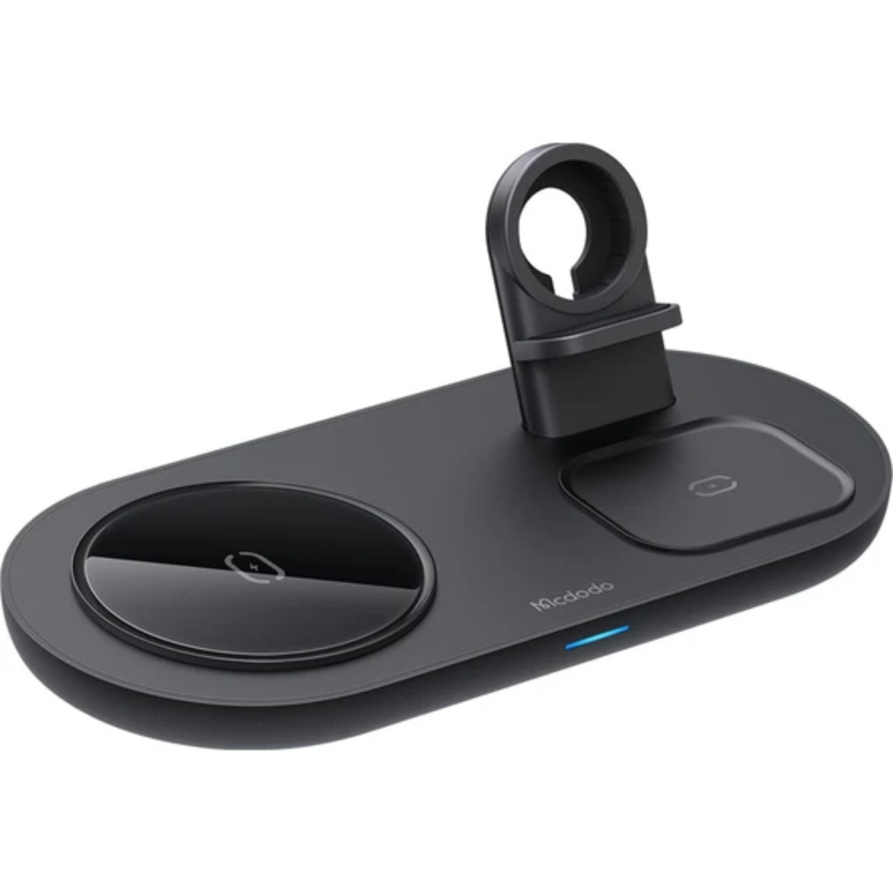 Mcdodo Incarcator Trio Wireless Charging Pad pentru telefon / TWS / Apple Watch, 15W, Negru [6]
