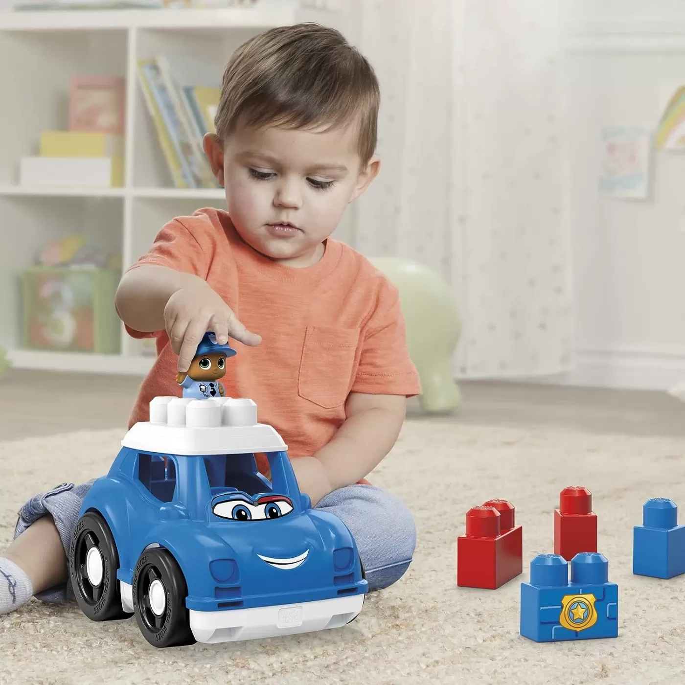Mega bloks first builders vehicul peter police, varsta de la 1 an la 5 ani [3]
