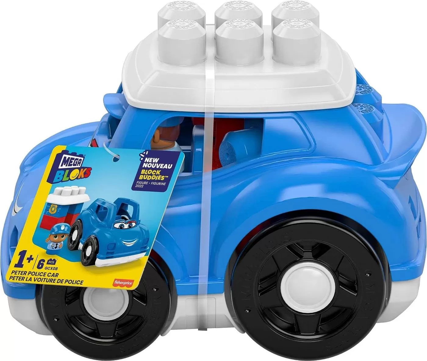 Mega bloks first builders vehicul peter police, varsta de la 1 an la 5 ani [5]