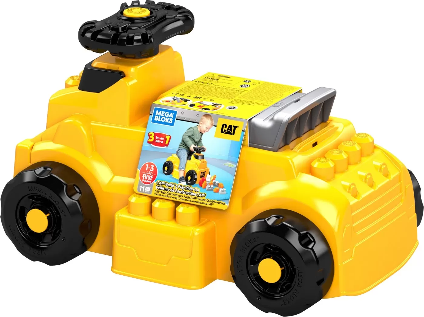 Mega bloks vehicul de construit cat 10 piese, varsta de la 1 an la 3 ani [4]