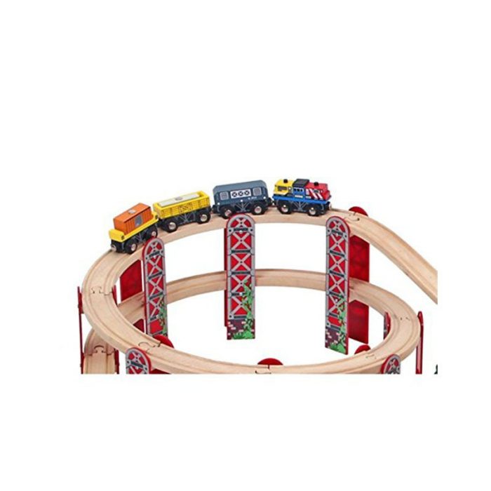 Mega circuit feroviar si auto (114 piese) [3]