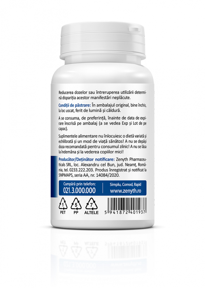 Melatonin 3 mg Supliment alimentar cu melatonina pentru reducerea tulburarilor de somn. 3 mg/cps, 30 capsule [3]