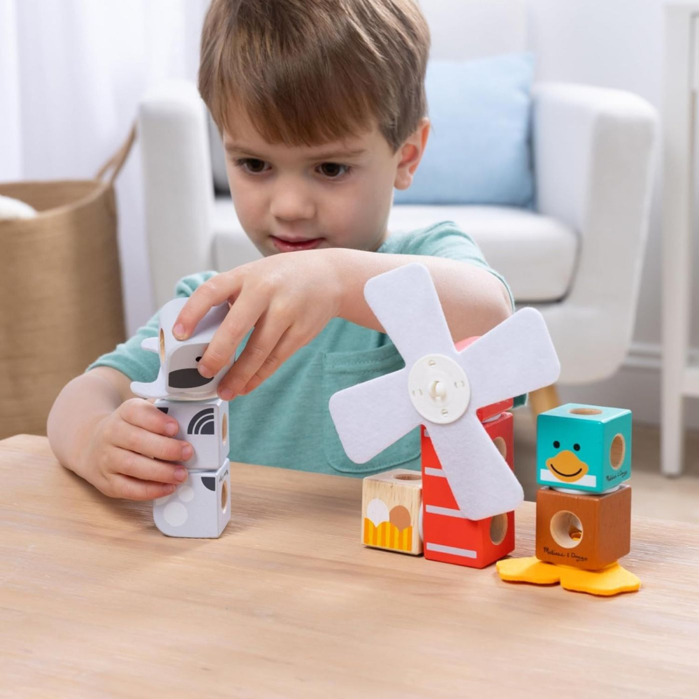 Melissa and doug set de constructie prietenii de la ferma copii varsta 2 ani - 6 ani [3]