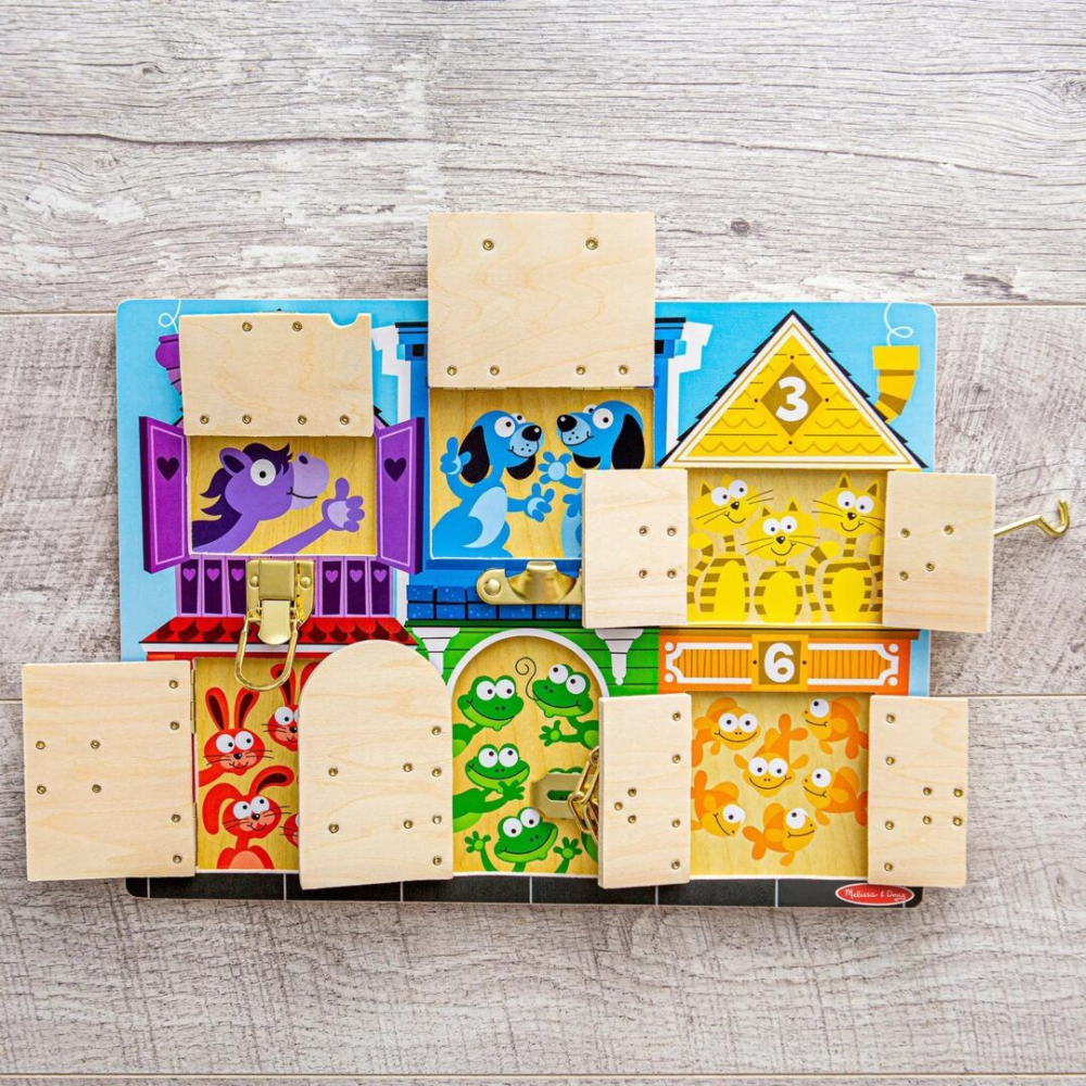 Melissa and doug set de invatare placa cu zavoare din lemn copii varsta 3 ani - 10 ani [8]