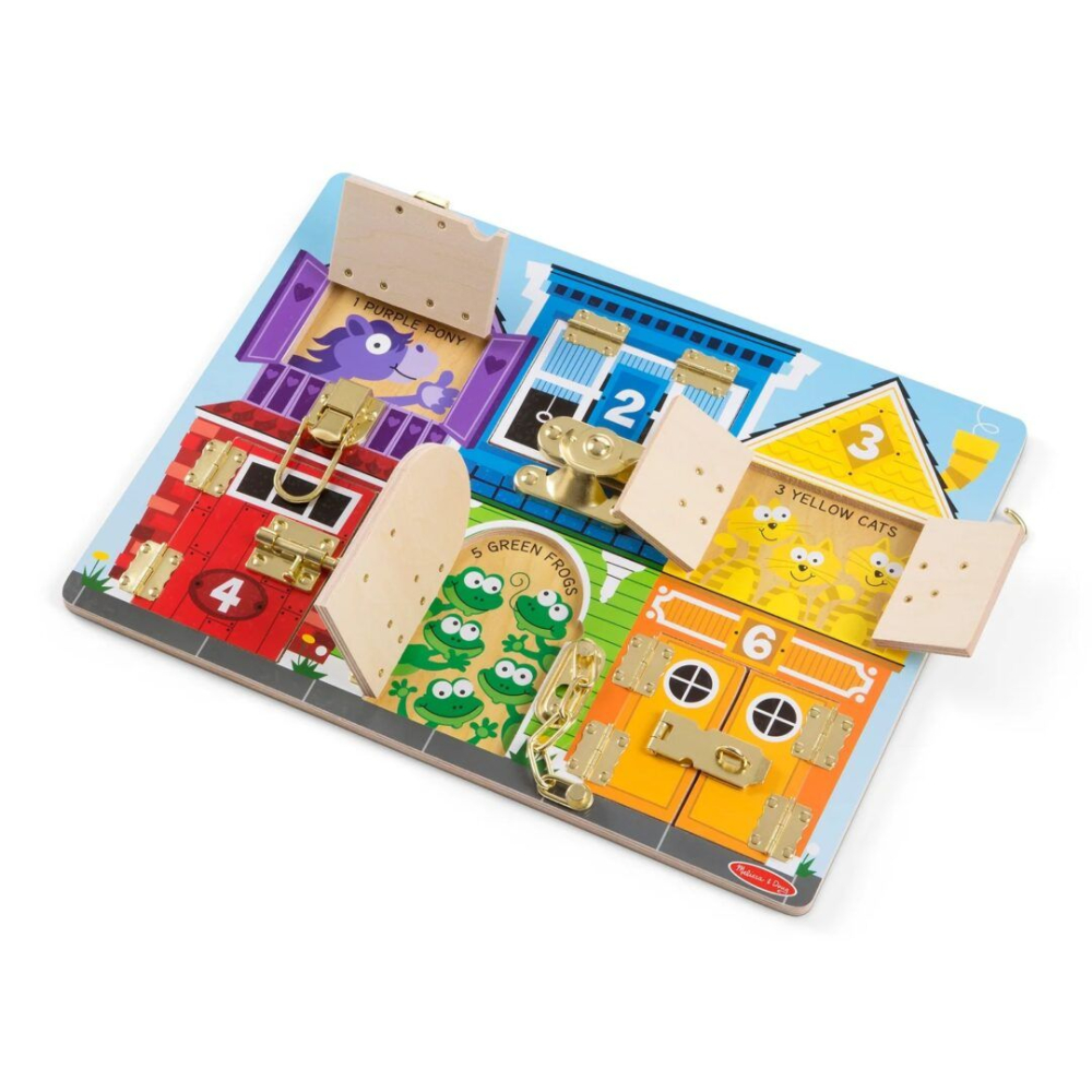 Melissa and doug set de invatare placa cu zavoare din lemn copii varsta 3 ani - 10 ani [2]