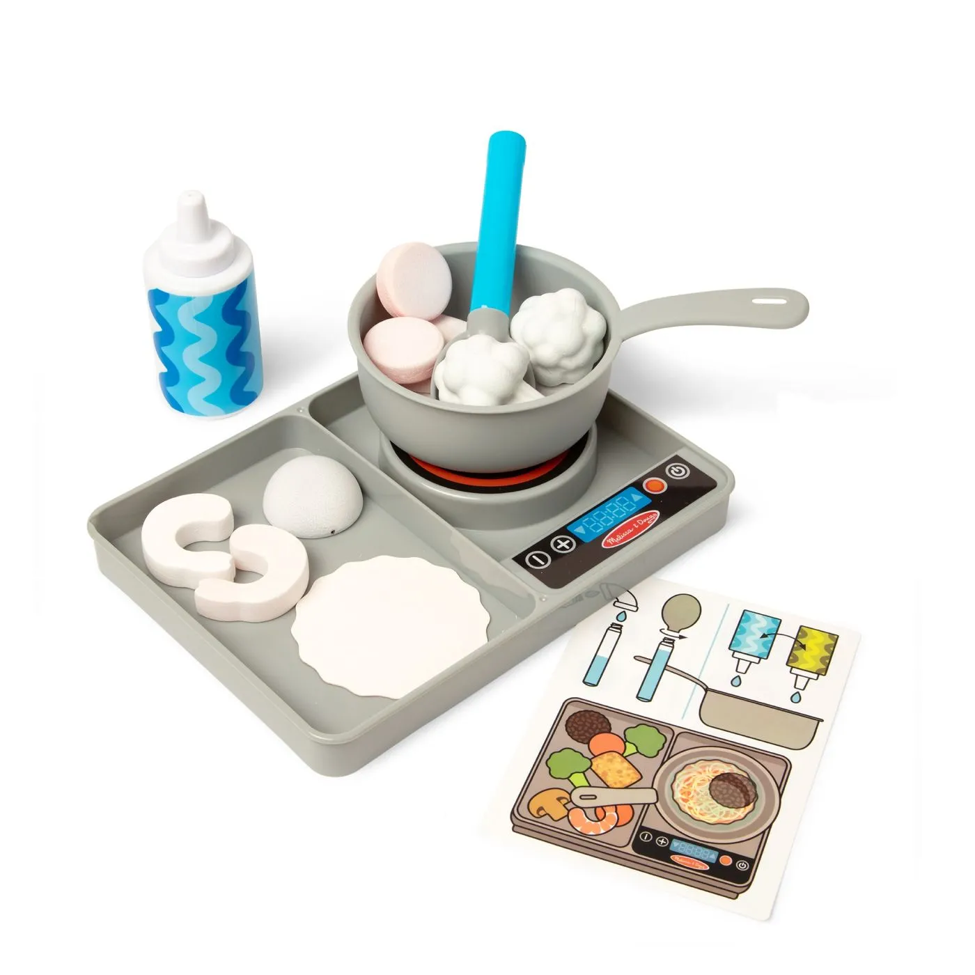 Melissa and doug set de joaca din lemn pentru gatit cu schimbarea culorii water wow, copii 3 -7 ani [9]