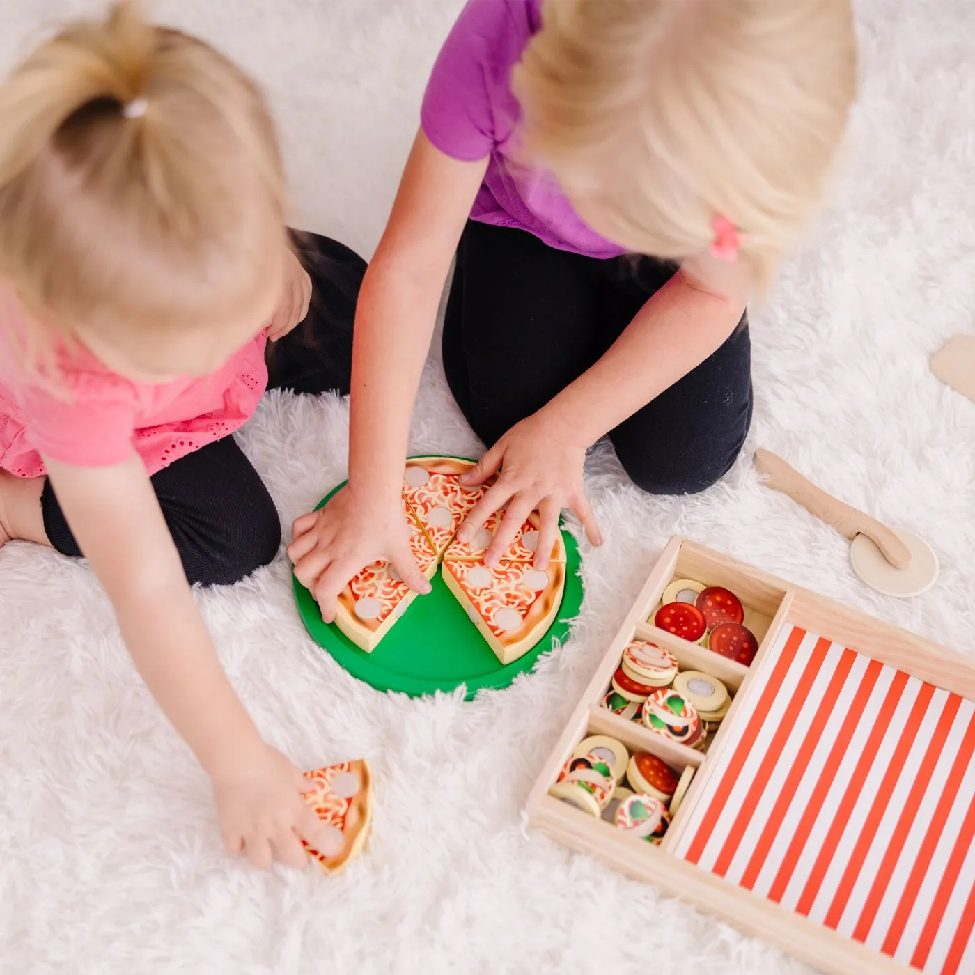 Melissa and doug set de joaca din lemn petrecere cu pizza, copii varsta 3 ani pana la 5 ani [6]
