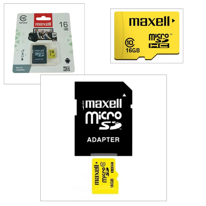 Memorie micro sdhc 16gb cls10 cu adaptor maxell [3]