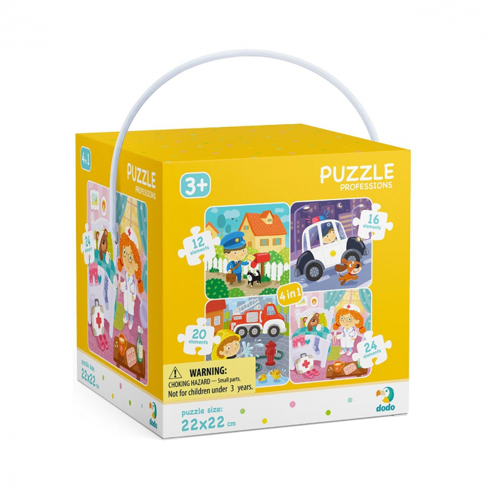 Meserii, puzzle 4 in 1, 3-6 ani [1]