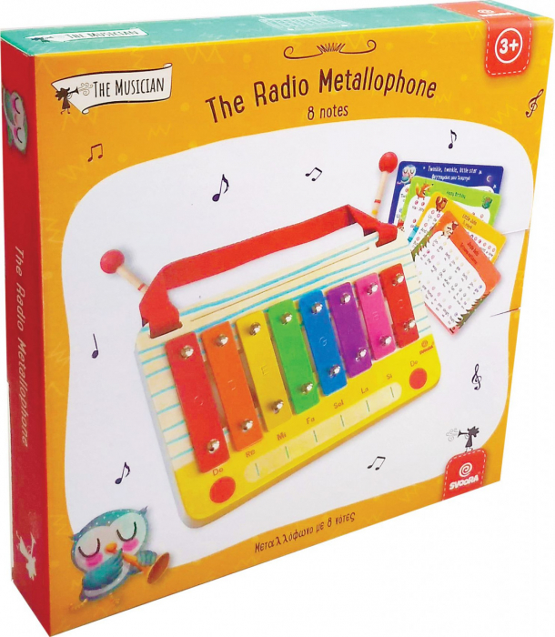 Metalofon radio, din lemn, varsta 3 - 6, 6 - 9 ani, Baiat, Fata [2]
