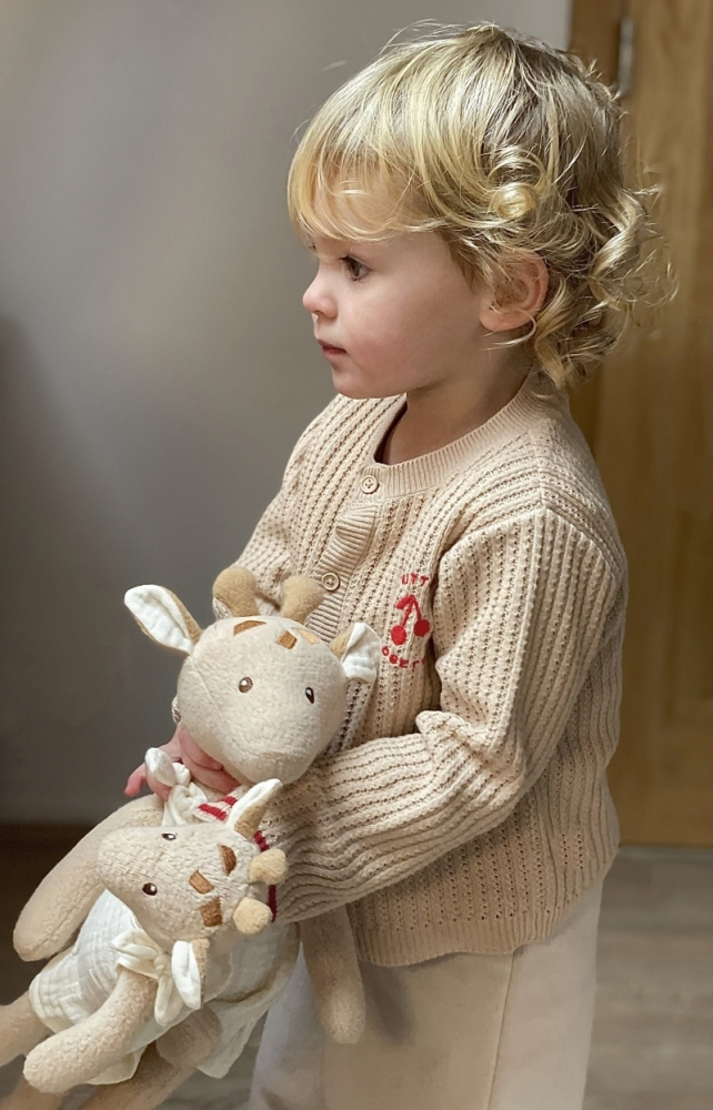Mica girafa Leoni din bumbac organic, Egmont Toys, varsta 0 - 1, 1 - 3, 3 - 6 ani, Baiat, Fata [5]