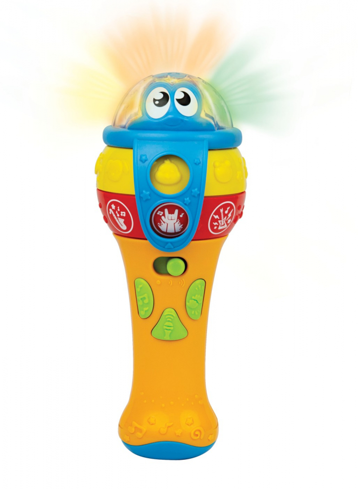 Microfon cu sunete si lumini pentru bebelusi, winfun, varsta de la 1 an la 3 ani [5]