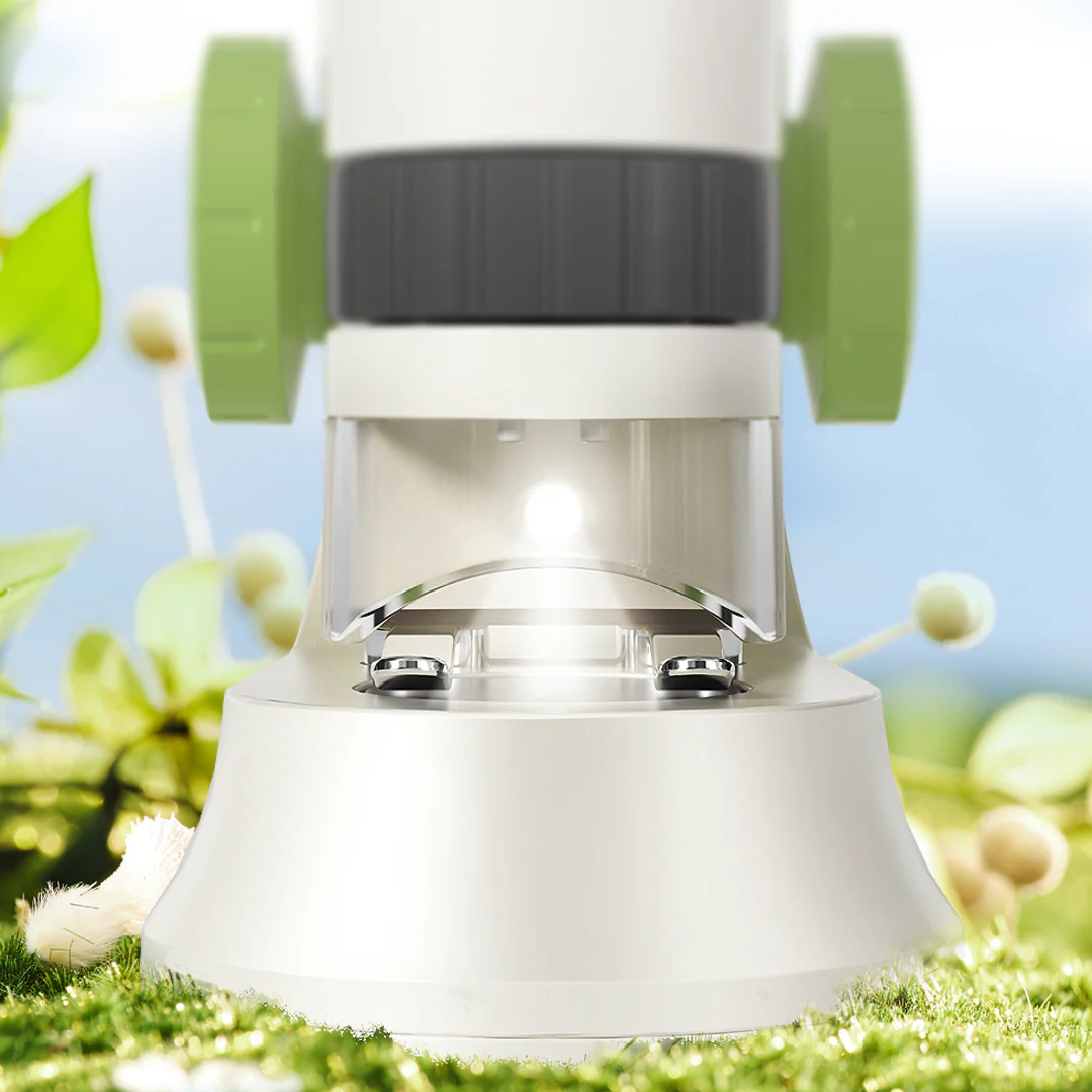 Microscop pentru copii, marire de 160x, obiectiv optic HD, lumina Led, portabil, imagini clare [4]