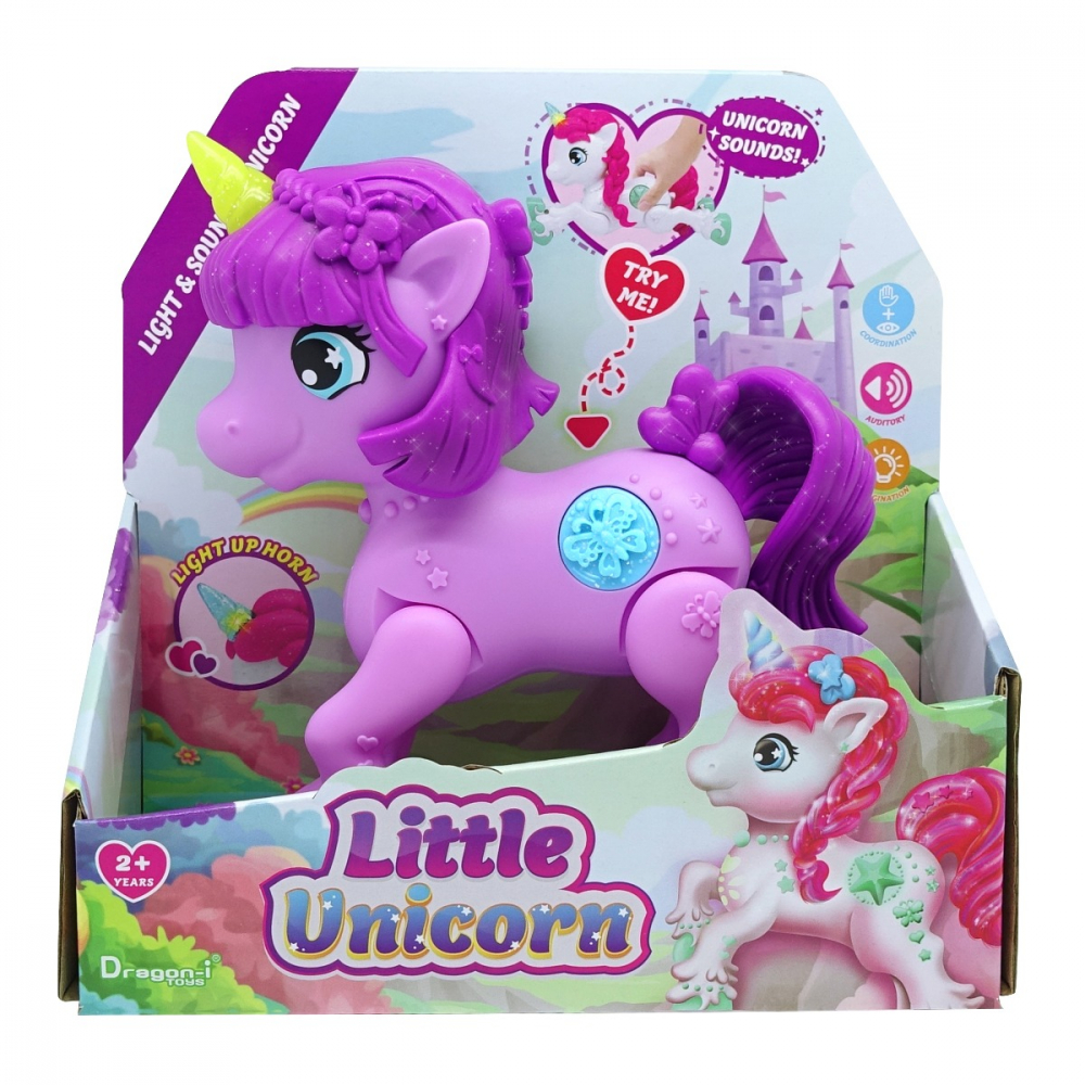 Mighty Megasaur - Unicorn Junior cu lumini si sunete, diverse culori varsta 2-3 ani ,3-5 ani, Fete [4]