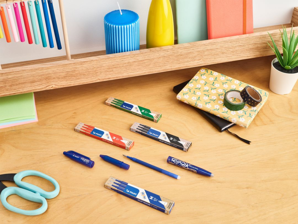 Mina roller 0.7mm neagra 3/set frixion pilot [5]