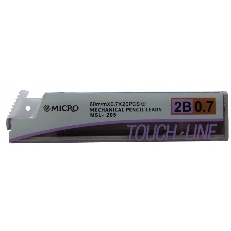Mine creion mecanic CNX MICRO MLS205, 0.7mm, 2B, set 20 buc [2]