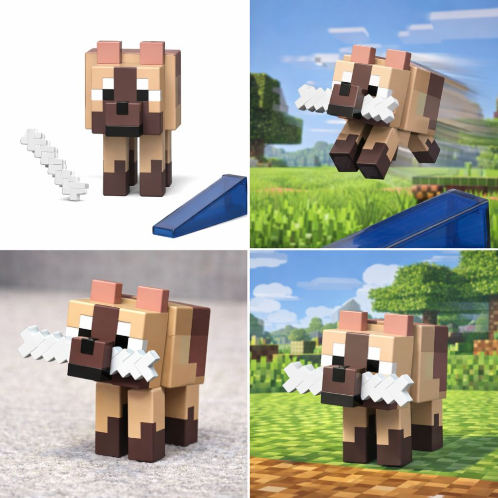 Minecraft craft a block figurina lup 8cm copii cu varsta peste 6 ani [6]
