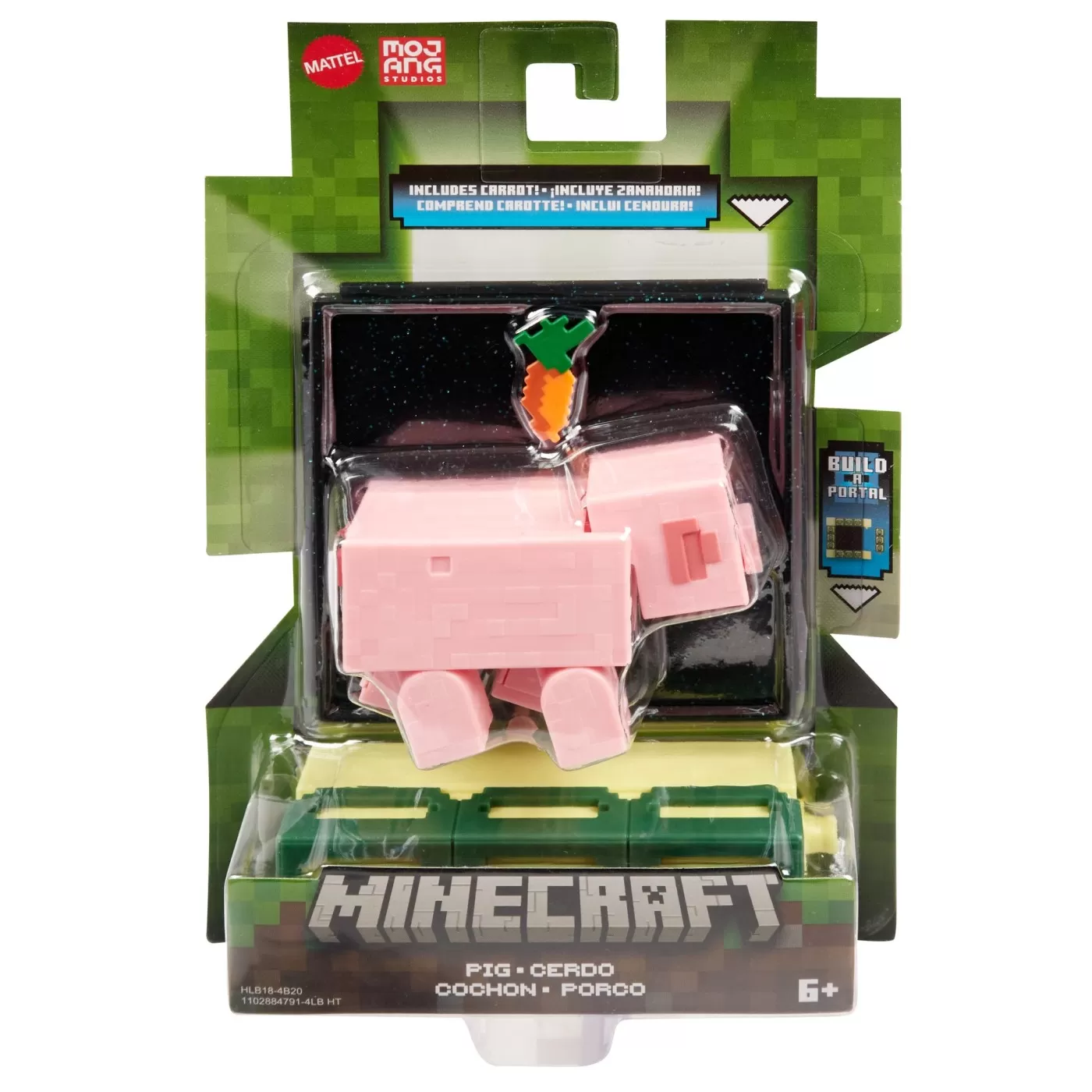 Minecraft, Craft a Block, Figurina Pig, 8 cm, varsta de la 6 ani la 12 ani [1]
