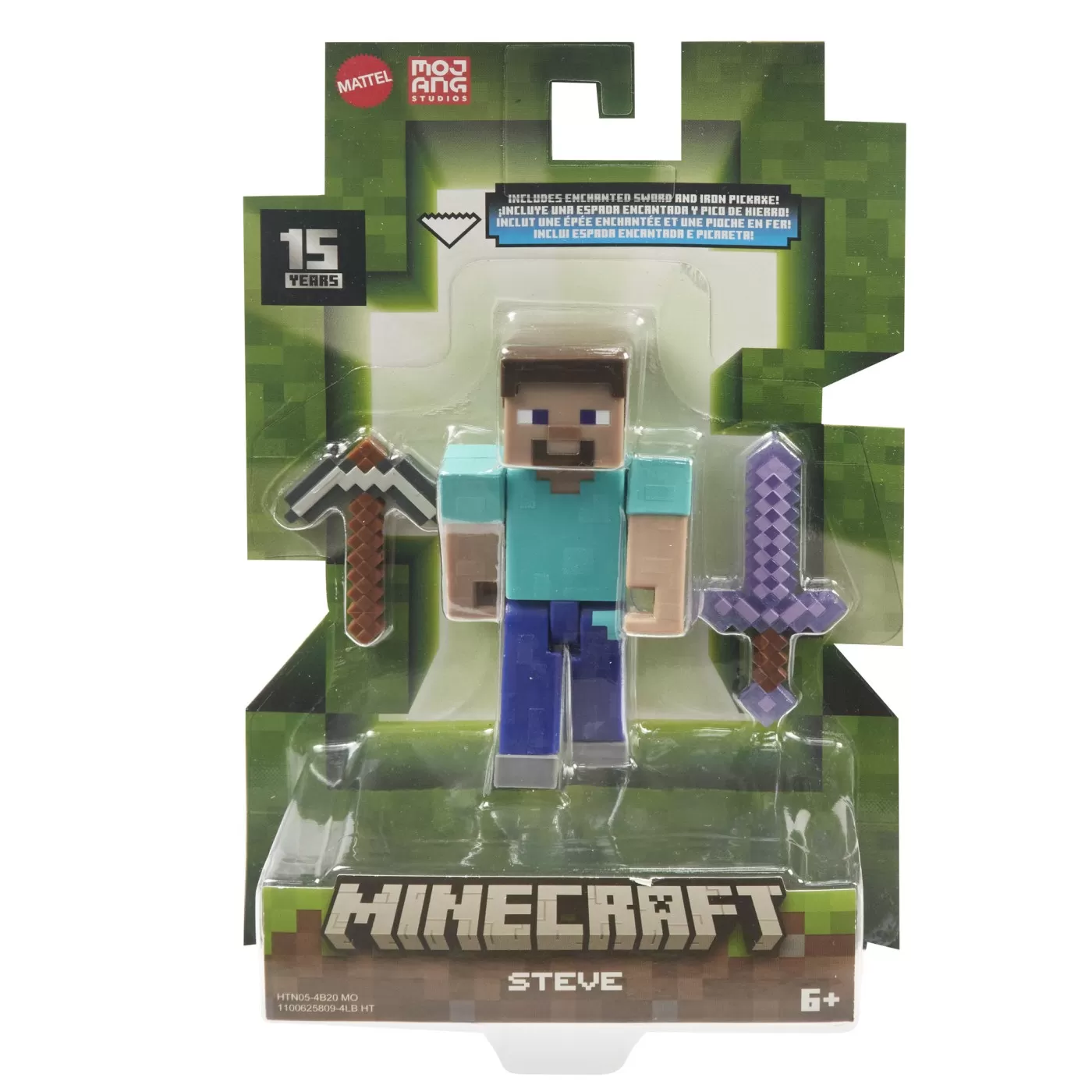 Minecraft, Craft a Block, Figurina Steve, 8 cm, varsta de la 6 ani la 12 ani [1]