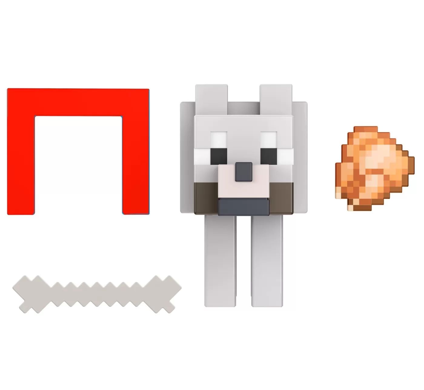 Minecraft, Craft a Block, Figurina Tamed Wolf, 8cm, varsta de la 6 ani la 12 ani [2]