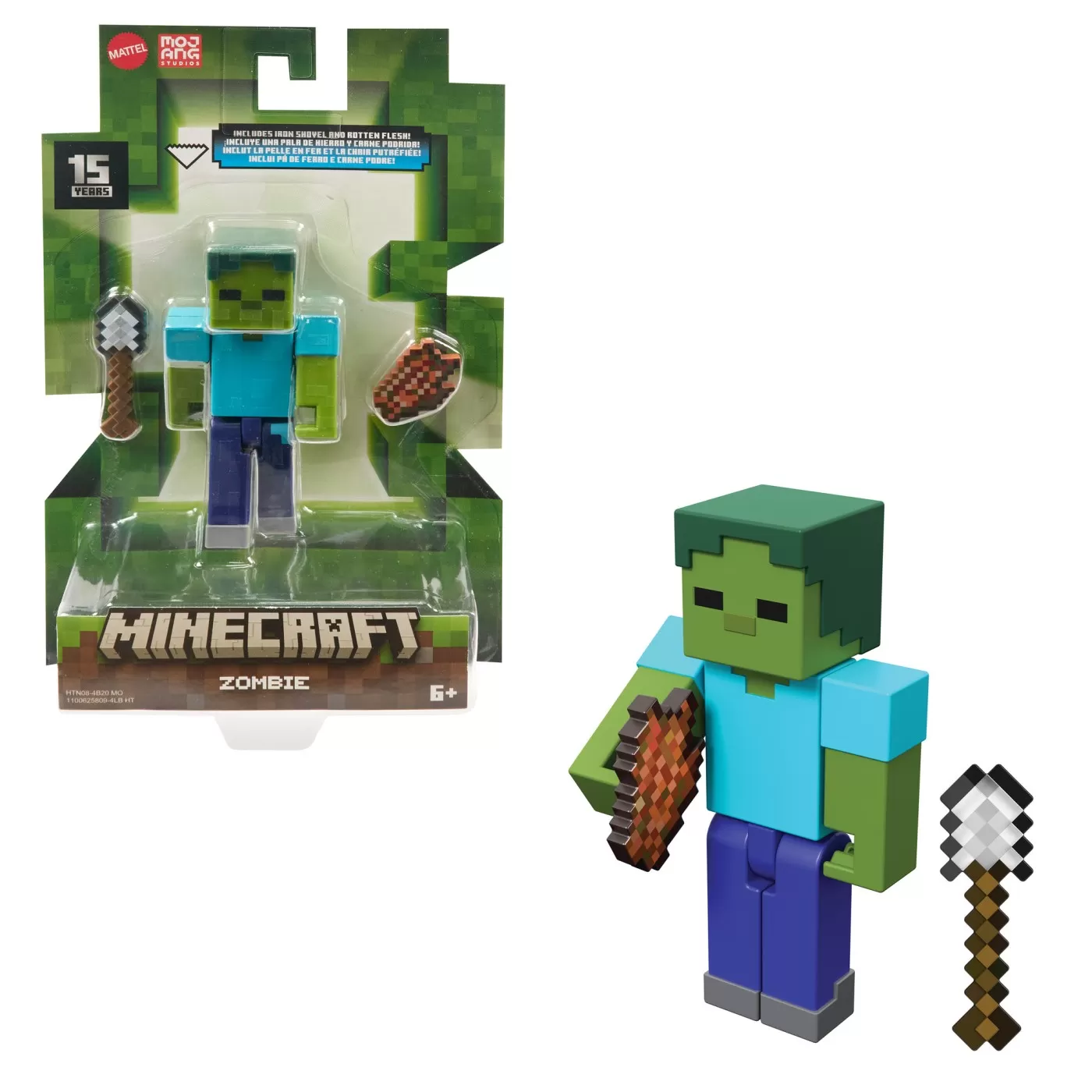 Minecraft - Craft a Block, Figurina Zombie, 8 cm, varsta de la 6 ani la 12 ani [1]